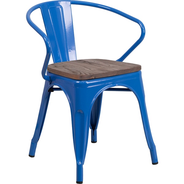 Blue-Metal-Chair-with-Wood-Seat-and-Arms-by-Flash-Furniture