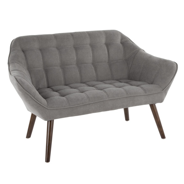 Boulder-Mid-Century-Modern-Love-Seat-in-Grey-Fabric-by-Lumisource