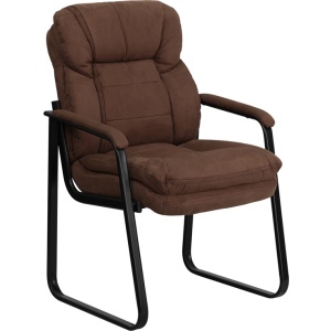 Brown-Microfiber-Executive-Side-Reception-Chair-with-Sled-Base-by-Flash-Furniture