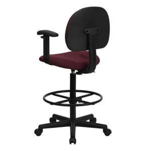 Burgundy-Fabric-Drafting-Chair-with-Adjustable-Arms-Cylinders-22.5-27H-or-26-30.5H-by-Flash-Furniture-3