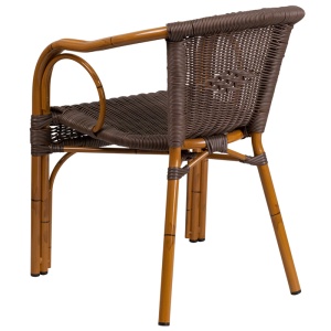 Cadiz-Series-Dark-Brown-Rattan-Restaurant-Patio-Chair-with-Red-Bamboo-Aluminum-Frame-by-Flash-Furniture-2