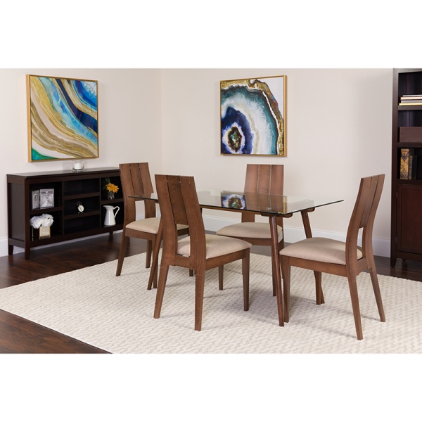 Carson-5-Piece-Walnut-Wood-Dining-Table-Set-with-Glass-Top-and-Curved-Slat-Keyhole-Back-Wood-Dining-Chairs-Padded-Seats-by-Flash-Furniture