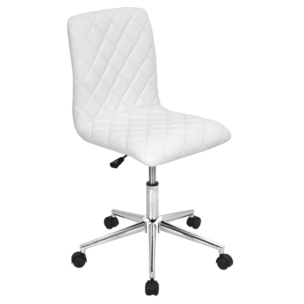 Caviar-Contemporary-Adjustable-Office-Chair-in-White-Faux-Leather-by-LumiSource