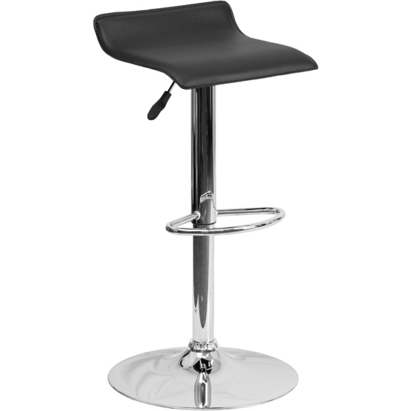 Contemporary-Black-Vinyl-Adjustable-Height-Barstool-with-Chrome-Base-by-Flash-Furniture