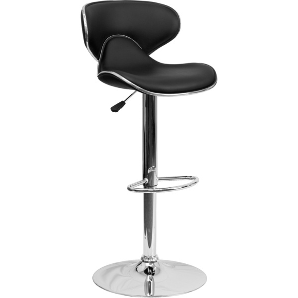 Contemporary-Cozy-Mid-Back-Black-Vinyl-Adjustable-Height-Barstool-with-Chrome-Base-by-Flash-Furniture