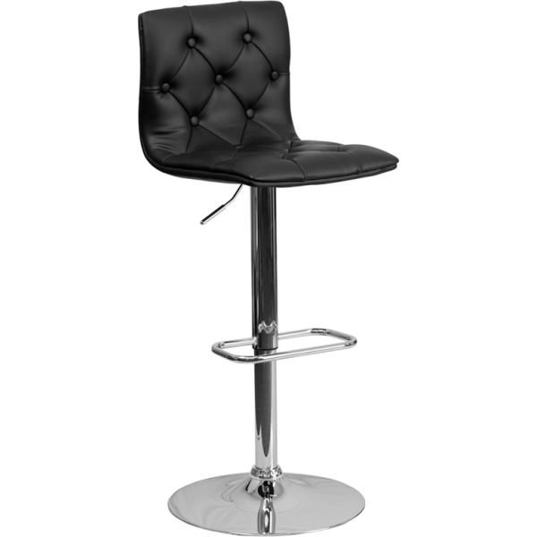 Contemporary-Tufted-Black-Vinyl-Adjustable-Height-Barstool-with-Chrome-Base-by-Flash-Furniture