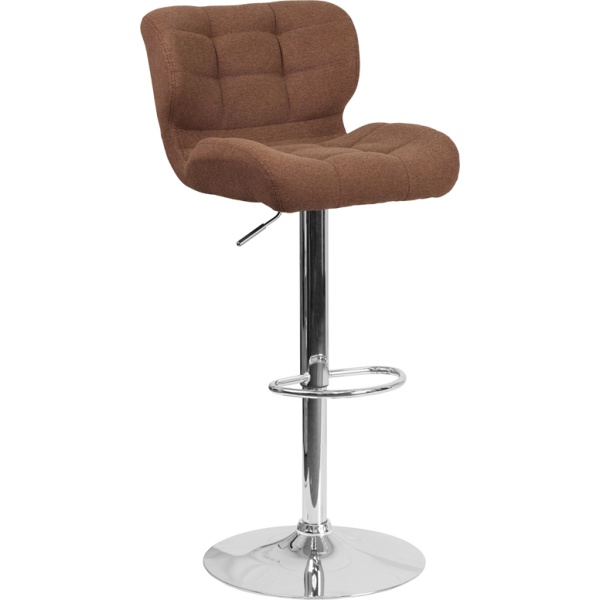 Contemporary-Tufted-Brown-Fabric-Adjustable-Height-Barstool-with-Chrome-Base-by-Flash-Furniture