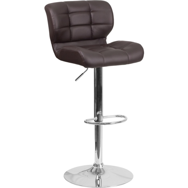 Contemporary-Tufted-Brown-Vinyl-Adjustable-Height-Barstool-with-Chrome-Base-by-Flash-Furniture