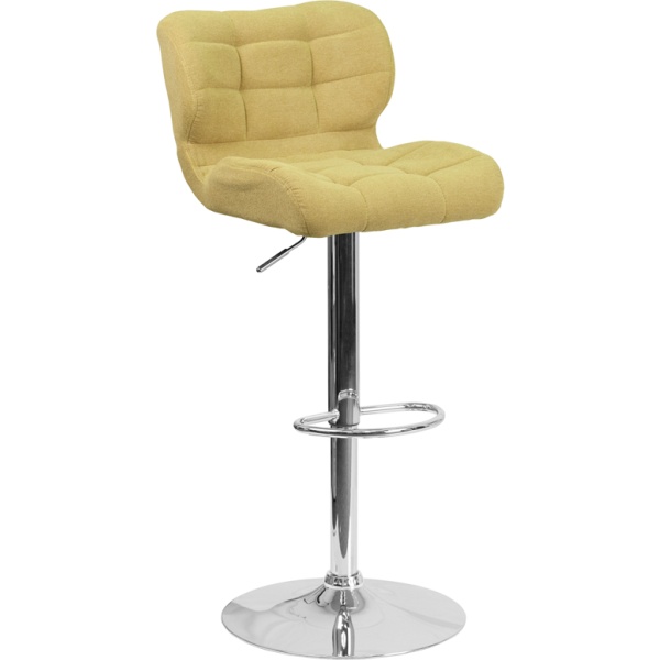 Contemporary-Tufted-Citron-Fabric-Adjustable-Height-Barstool-with-Chrome-Base-by-Flash-Furniture