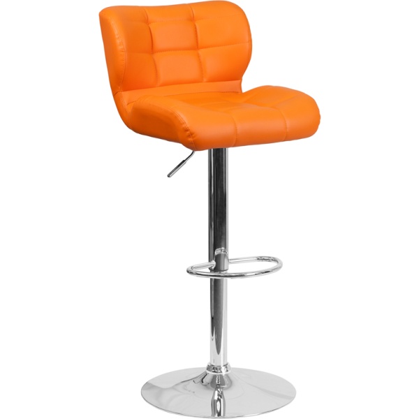 Contemporary-Tufted-Orange-Vinyl-Adjustable-Height-Barstool-with-Chrome-Base-by-Flash-Furniture