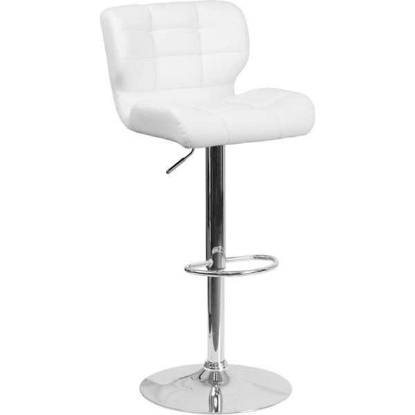 Contemporary-Tufted-White-Vinyl-Adjustable-Height-Barstool-with-Chrome-Base-by-Flash-Furniture