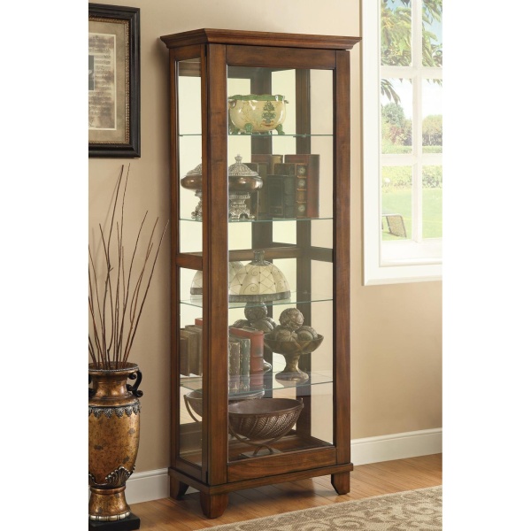 Curio-Cabinet-with-Warm-Brown-Finish-by-Coaster-Fine-Furniture