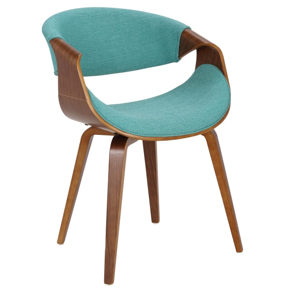 Curvo-Mid-Century-Modern-DiningAccent-Chair-in-Walnut-and-Teal-Fabric-by-LumiSource