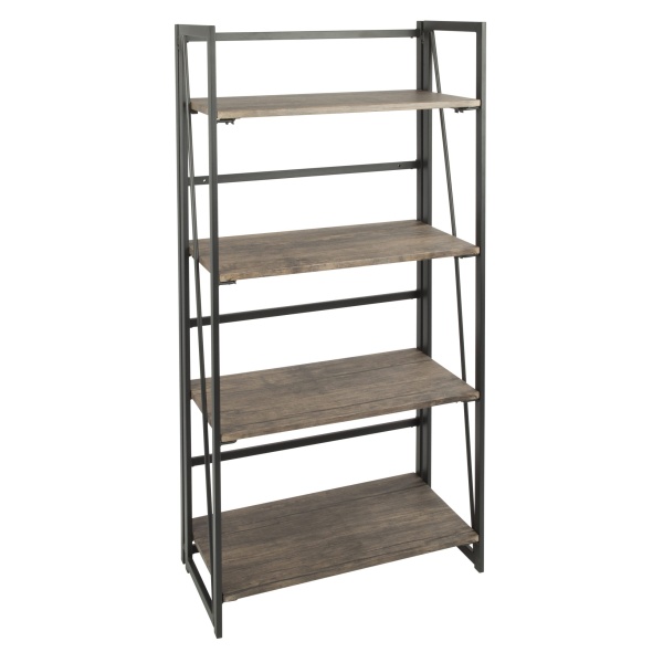 Dakota-Industrial-Bookcase-in-Black-Metal-and-Wood-by-LumiSource