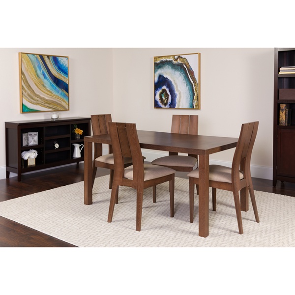 Dalston-5-Piece-Walnut-Wood-Dining-Table-Set-with-Curved-Slat-Keyhole-Back-Wood-Dining-Chairs-Padded-Seats-by-Flash-Furniture