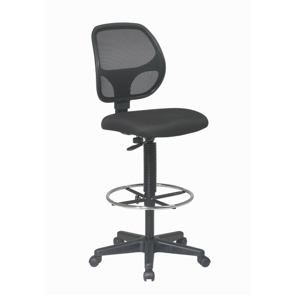 Deluxe-Mesh-Back-Drafting-Chair-with-20-Diameter-Foot-ring-by-Work-Smart-Office-Star