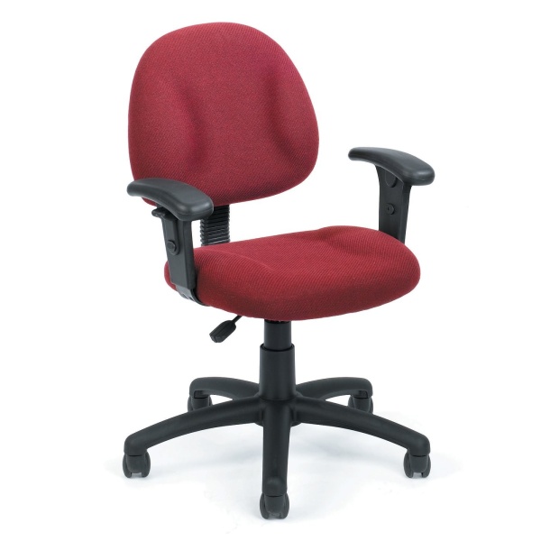 Deluxe-Posture-Tweed-Office-Chair-with-Adjustable-Arms-with-Burgundy-Tweed-Upholstery-by-Boss-Office-Products