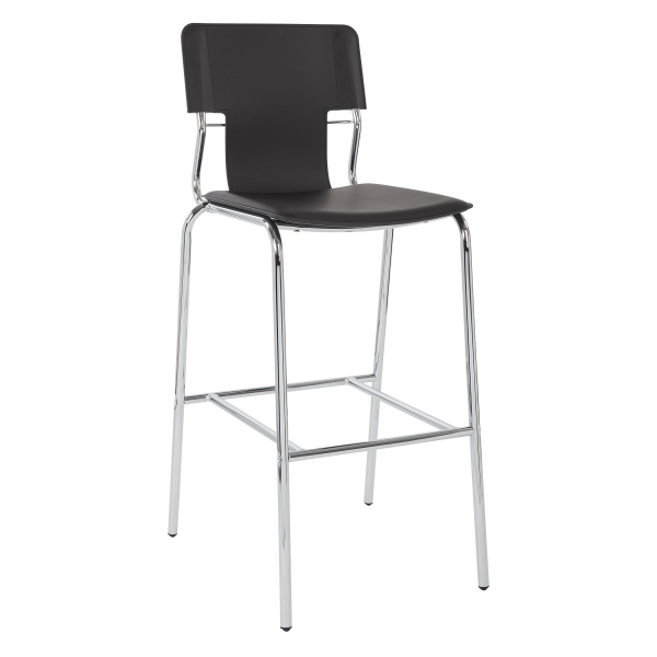 Dorado-30-Bar-Stool-2CTN-in-Black-Vinyl-with-Chrome-Base-Ave-Six-Office-Star