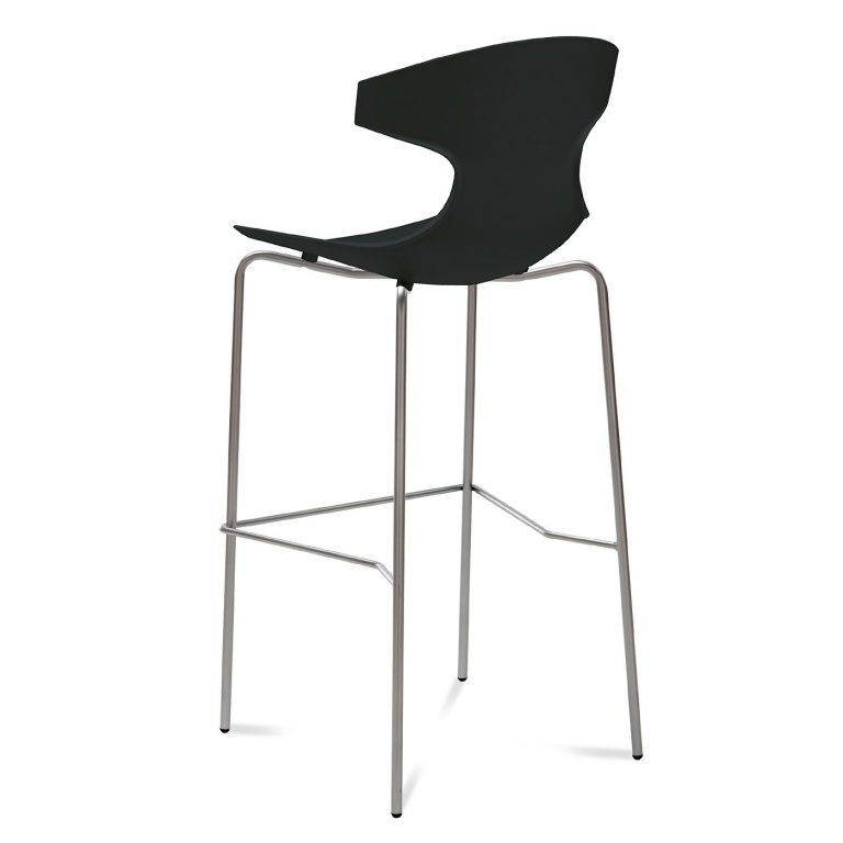 Echo Bar Stool with Black Seat Color by Domitalia - Madison Seating