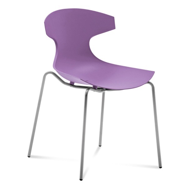 Echo-Stacking-Dining-Chair-with-Purple-Seat-Color-by-Domitalia