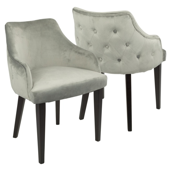 Eliza-Contemporary-Dining-Chair-in-Espresso-with-Grey-Velvet-by-LumiSource-Set-of-2