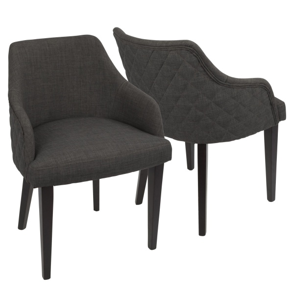 Elliott-Contemporary-Dining-Chair-in-Espresso-with-Charcoal-Fabric-by-LumiSource-Set-of-2