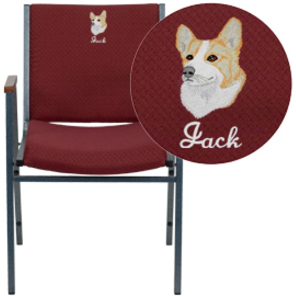 Embroidered-HERCULES-Series-Heavy-Duty-Burgundy-Patterned-Fabric-Stack-Chair-with-Arms-by-Flash-Furniture