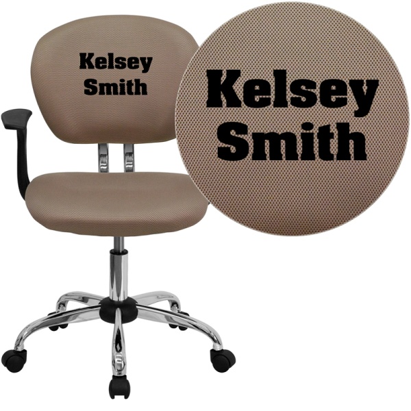 Embroidered discount office chair