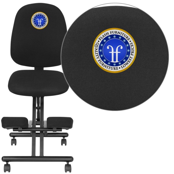 Embroidered-Mobile-Ergonomic-Kneeling-Posture-Chair-with-Back-in-Black-Fabric-by-Flash-Furniture