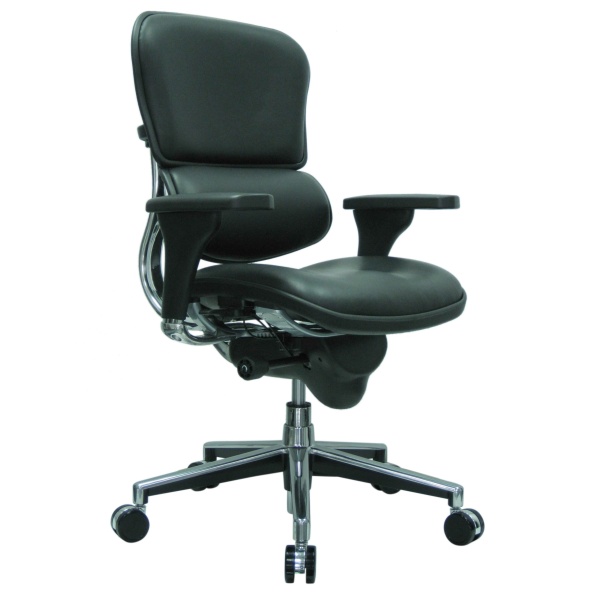 Ergohuman-Leather-Mid-Back-Office-Chair-By-Eurotech-Seating