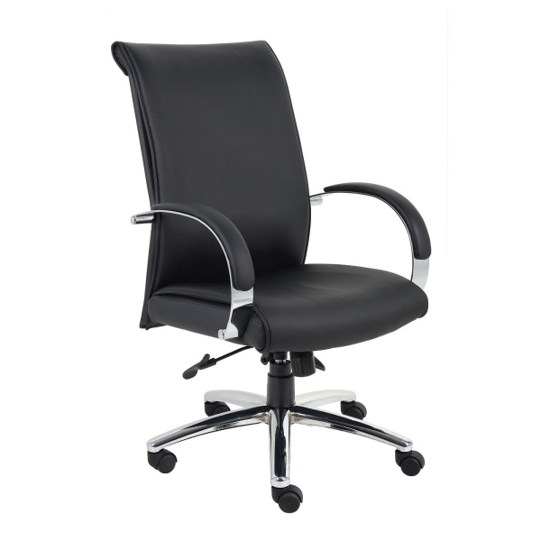 Executive Office Chair with Black CaressoftPlus Upholstery by Boss Office Products Madison Seating