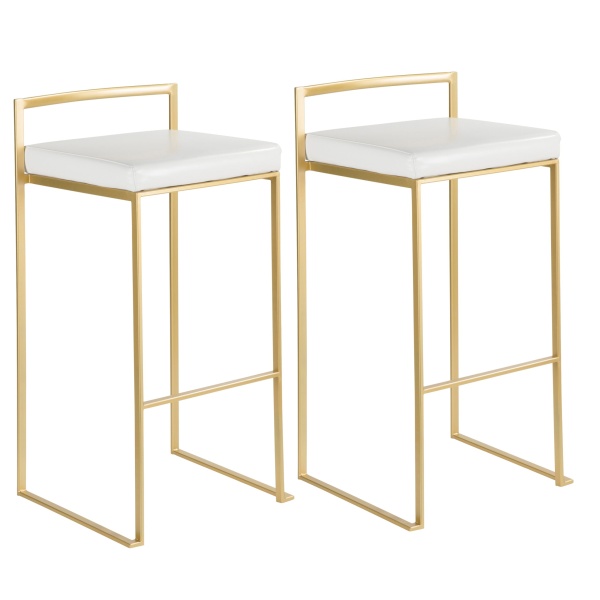 Fuji-Contemporary-Glam-Barstool-in-Gold-with-White-Faux-Leather-by-LumiSource-Set-of-2