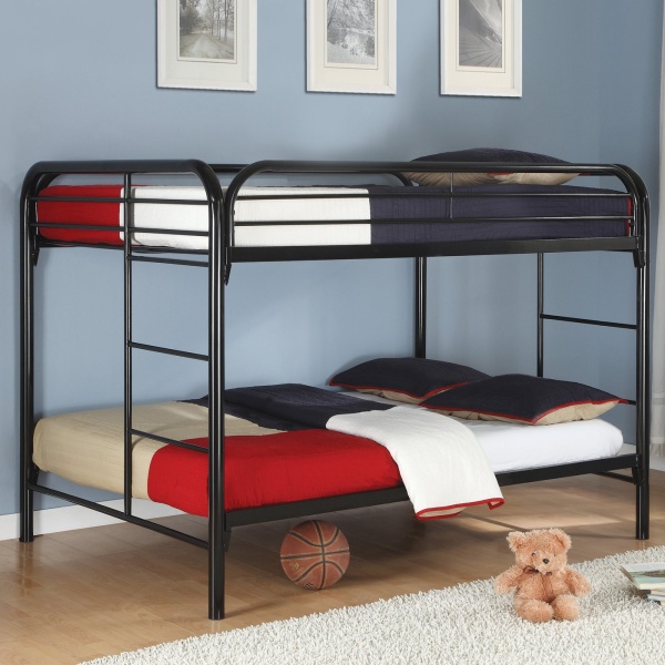 Full-over-Full-Bunk-Bed-with-Black-Finish-by-Coaster-Fine-Furniture