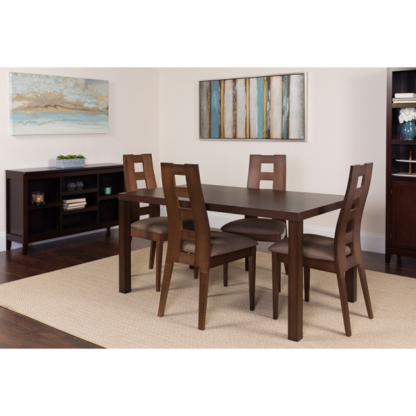 Fullerton-5-Piece-Espresso-Wood-Dining-Table-Set-with-Window-Pane-Back-Wood-Dining-Chairs-Padded-Seats-by-Flash-Furniture