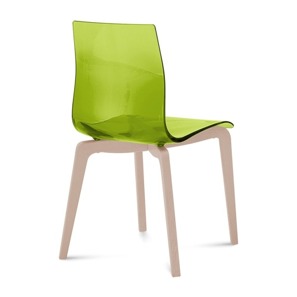 Gel-L-Dining-Chair-with-Transparent-Green-Seat-Color-and-Ash-White-Finish-by-Domitalia