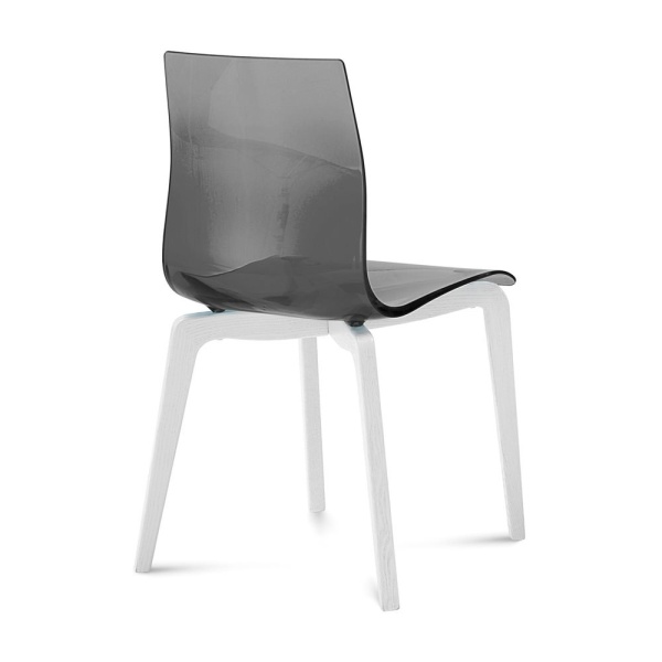 Gel-L-Dining-Chair-with-Transparent-Smoke-Seat-Color-and-White-Finish-by-Domitalia