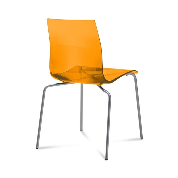 Gel-Stacking-Chair-with-Transparent-Orange-Seat-Color-by-Domitalia