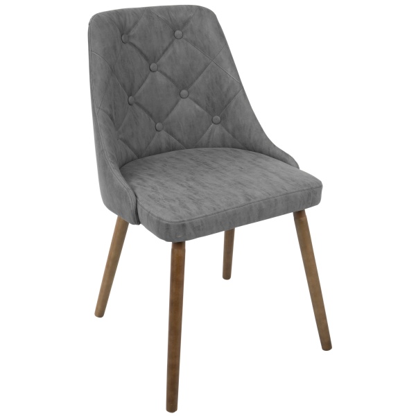 Giovanni-Mid-Century-Modern-DiningAccent-Chair-in-Walnut-and-Grey-Quilted-Faux-Leather-by-LumiSource