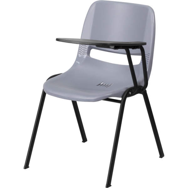 Gray-Ergonomic-Shell-Chair-with-Left-Handed-Flip-Up-Tablet-Arm-by-Flash-Furniture