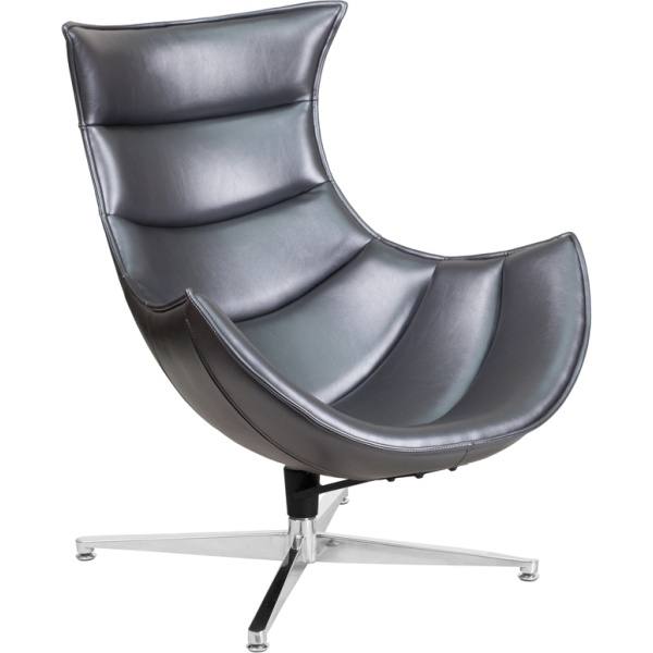 Gray-Leather-Swivel-Cocoon-Chair-by-Flash-Furniture