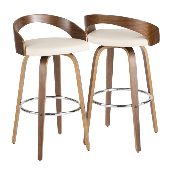 Grotto-Mid-Century-Modern-Barstool-in-Walnut-and-Cream-Faux-Leather-by-LumiSource