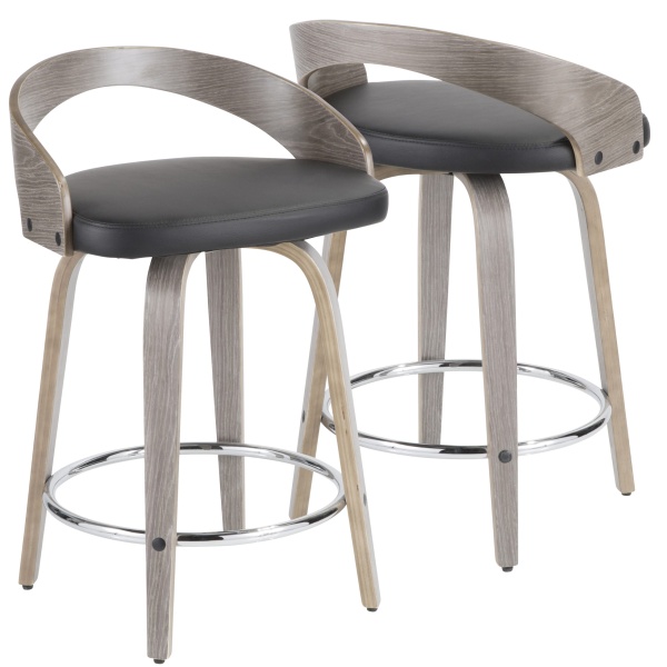 Grotto-Mid-Century-Modern-Counter-Stool-with-Light-Grey-Wood-and-Black-Faux-Leather-by-LumiSource