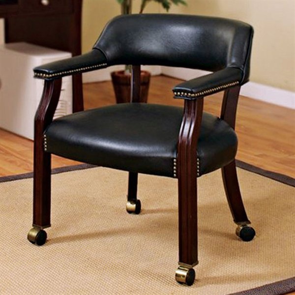 Guest-Office-Chair-with-Black-Leather-like-Vinyl-Upholstery-With-Casters-by-Coaster-Fine-Furniture