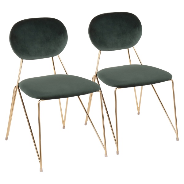 Gwen-Contemporary-Glam-Chair-in-Gold-Metal-with-Green-Velvet-by-LumiSource-Set-of-2