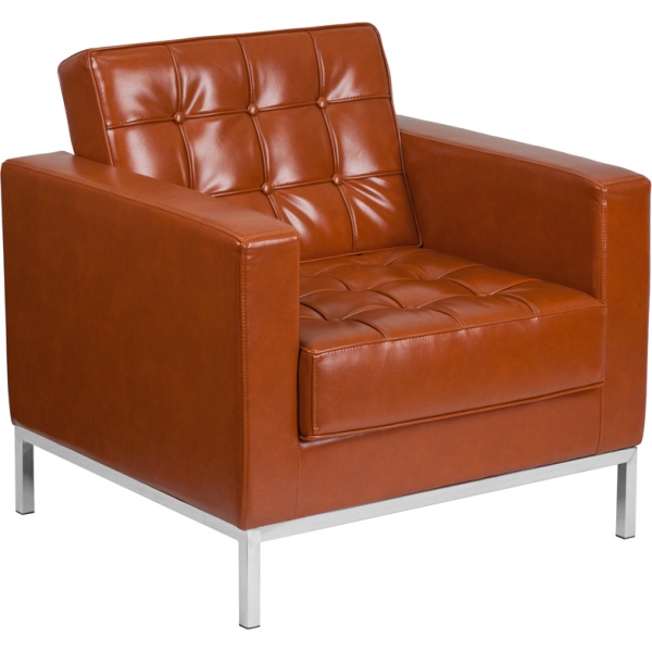 HERCULES-Lacey-Series-Contemporary-Cognac-Leather-Chair-with-Stainless-Steel-Frame-by-Flash-Furniture