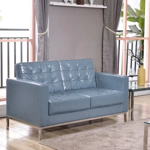 HERCULES-Lacey-Series-Contemporary-Gray-Leather-Loveseat-with-Stainless-Steel-Frame-by-Flash-Furniture-1