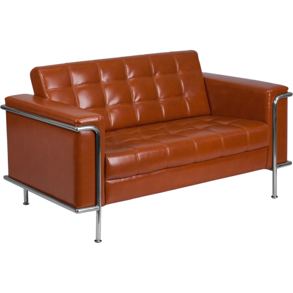 HERCULES-Lesley-Series-Contemporary-Cognac-Leather-Loveseat-with-Encasing-Frame-by-Flash-Furniture