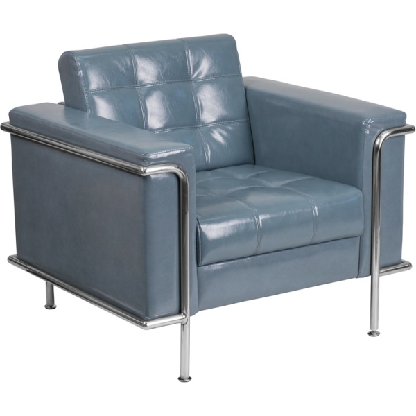 HERCULES-Lesley-Series-Contemporary-Gray-Leather-Chair-with-Encasing-Frame-by-Flash-Furniture