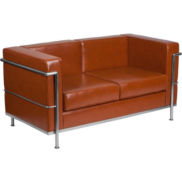 HERCULES-Regal-Series-Contemporary-Cognac-Leather-Loveseat-with-Encasing-Frame-by-Flash-Furniture