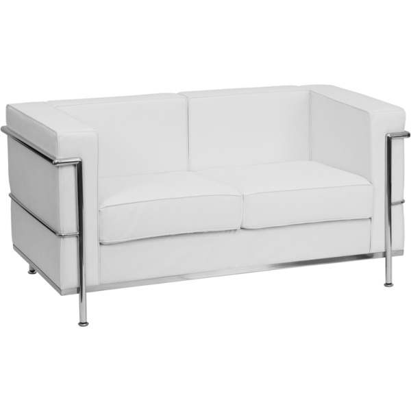 HERCULES-Regal-Series-Contemporary-Melrose-White-Leather-Loveseat-with-Encasing-Frame-by-Flash-Furniture